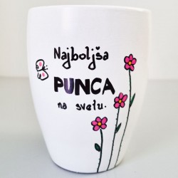 Lonec z ročno poslikavo Najboljša punca